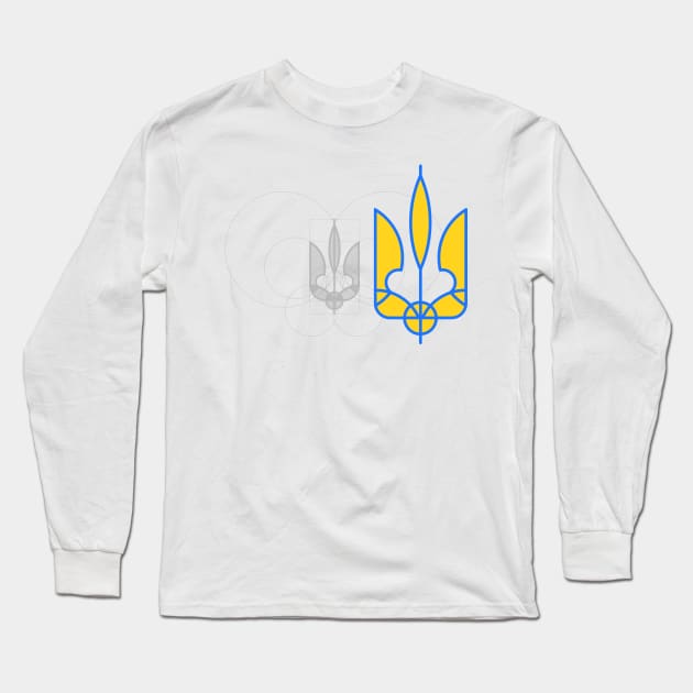 Ukrainian trident Long Sleeve T-Shirt by Ychty